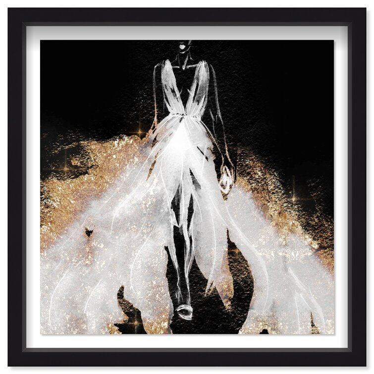 Night For Stars Night For Stars Elegance Framed On Paper by Oliver Gal  Painting